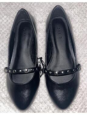 Torrid Black Studded Mary Jane Flats